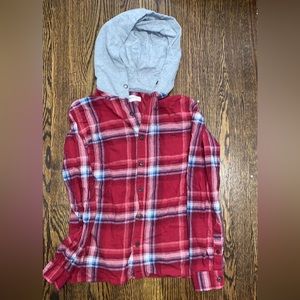 SIZE SMALL AEROPOSTALE FLANNEL W/ HOOD